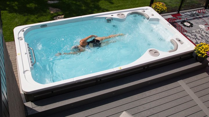 backyard swim spas - swimming 