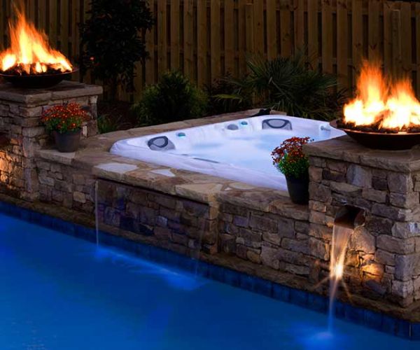 Installation Sundance Spa Night Pool in Wichita Falls