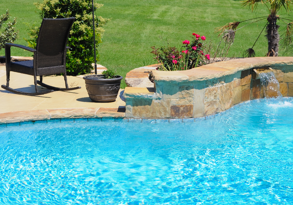 backyard with a pool