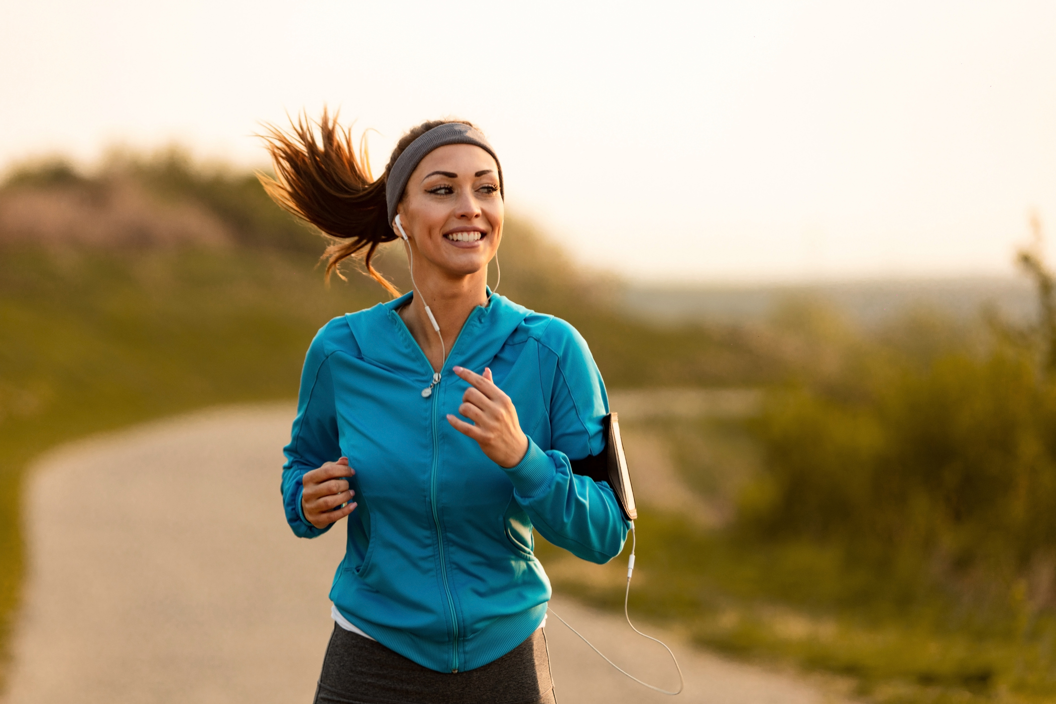 Woman exercising.