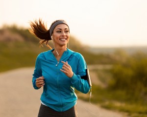 Woman exercising.