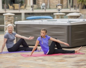 Hot Tub Stretching 